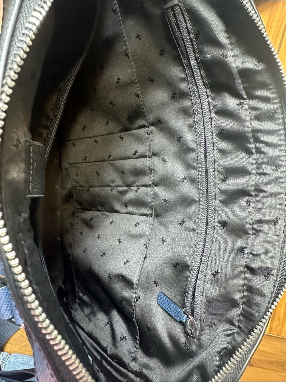 Michael Kors Navy Saffiano Leather Laptop Briefcase
